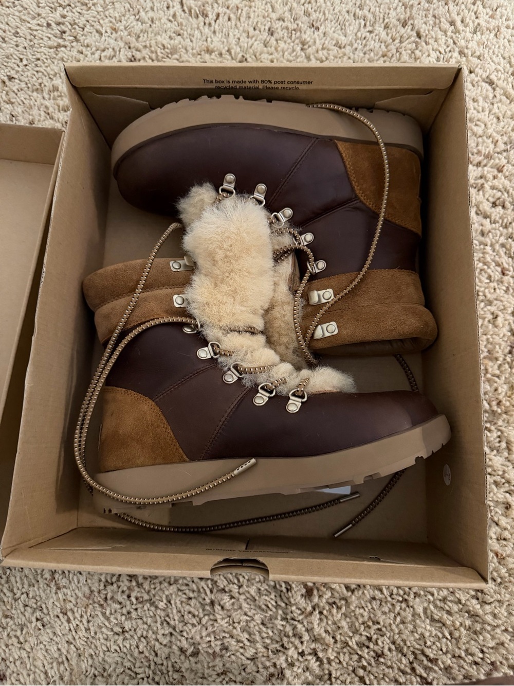 UGG Chestnut Waterproof Lace-Up Boot Box (Chestnut)